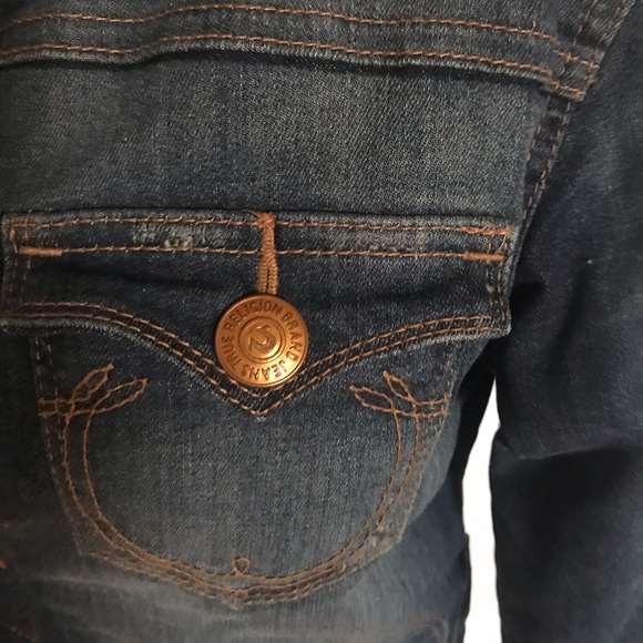 True Religion denim jacket sz s - Picture 6 of 8